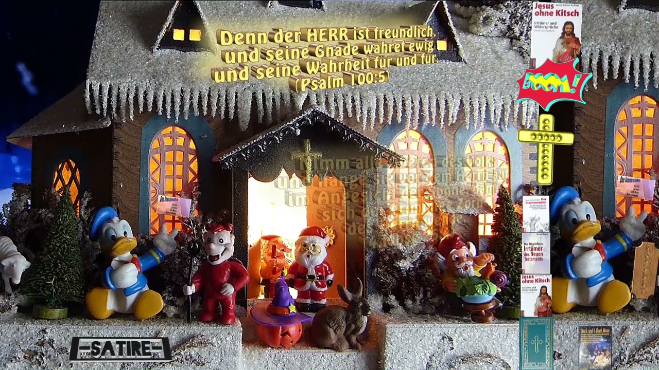 Die Herrlichkeit Gottes💀Der Jesuswahn als Spinnerei von Liebe und Güte🍯🔱😈🔥Advent🔔Weihnacht🙏📖🤡⛪Ostern