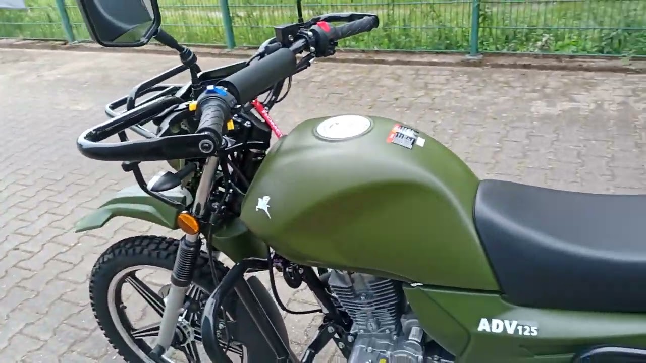 romet adv 125ccm oliv grün rundum