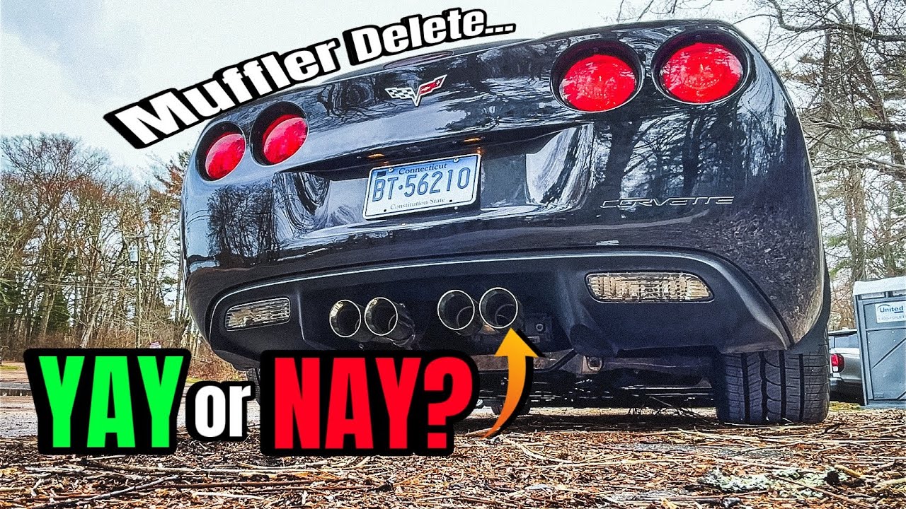 Громкое удаление глушителя Corvette C6! 🔥 Звук до и после + Видеоблог об установке