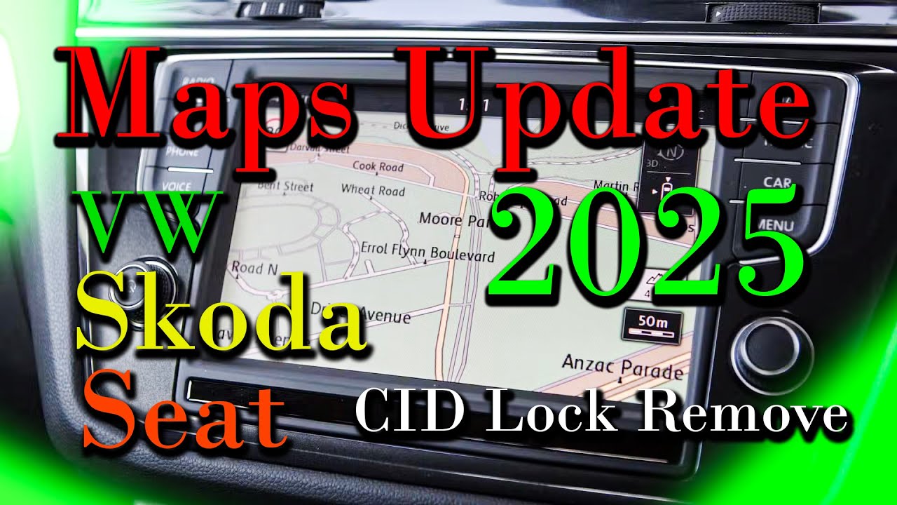 Бесплатное обновление карт — снятие блокировки CID для VW, Skoda, Seat 2025 года