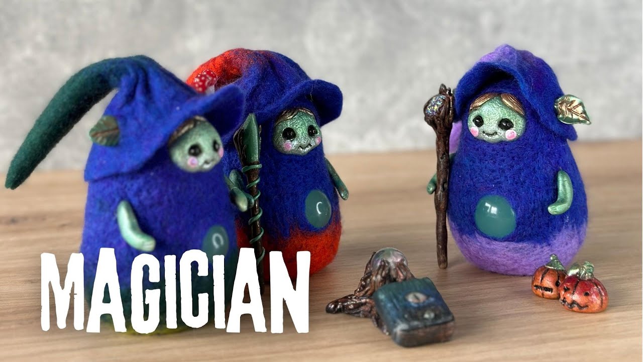 How make wool dolls? Cute Magician🎨🧶