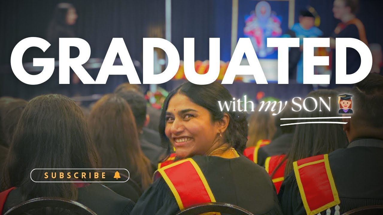 Vlog #22 | I Graduated with my Son🤰🏽 | Convocation Day 🎓 | Mounika Sankalp Vlogs