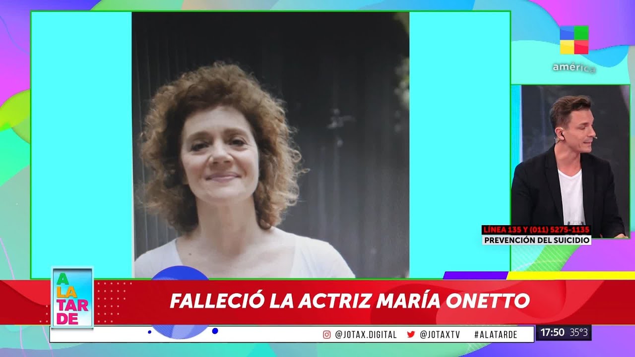 Muró la actriz María Onetto a los 56 años