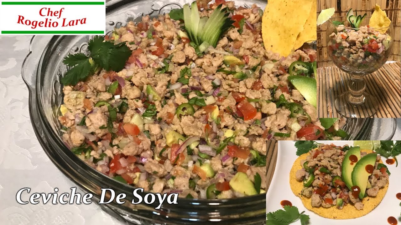 CÓMO HACER CEVICHE DE SOYA, RECETA DELICIOSA!
