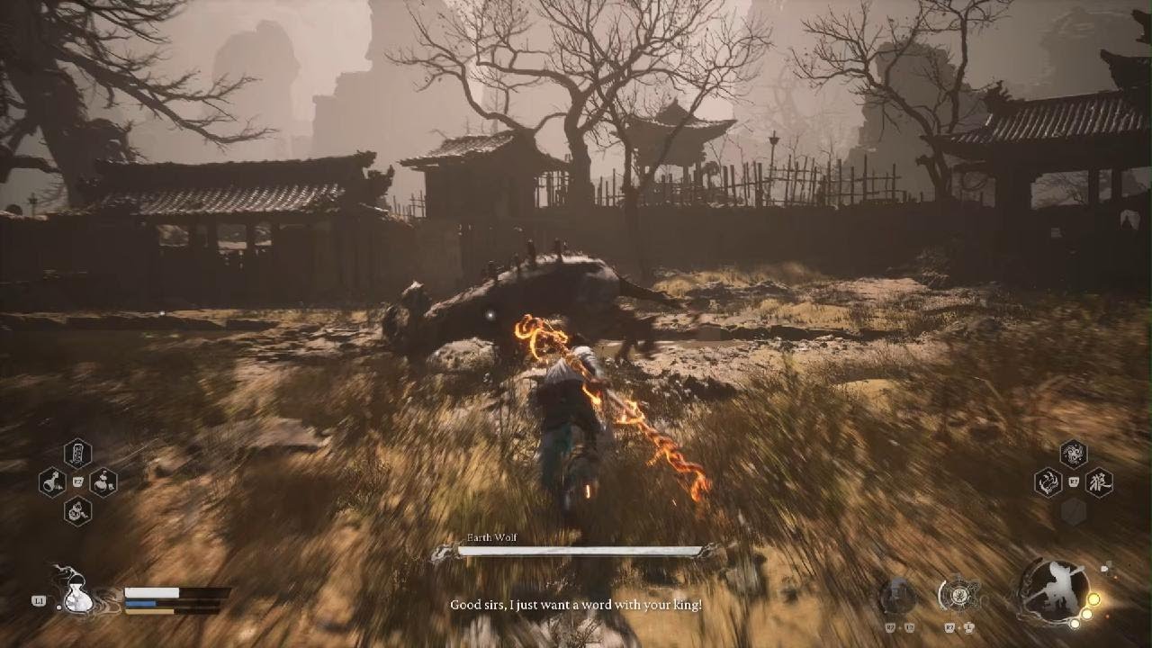 Black Myth: Wukong Defeat Earth Wolf
