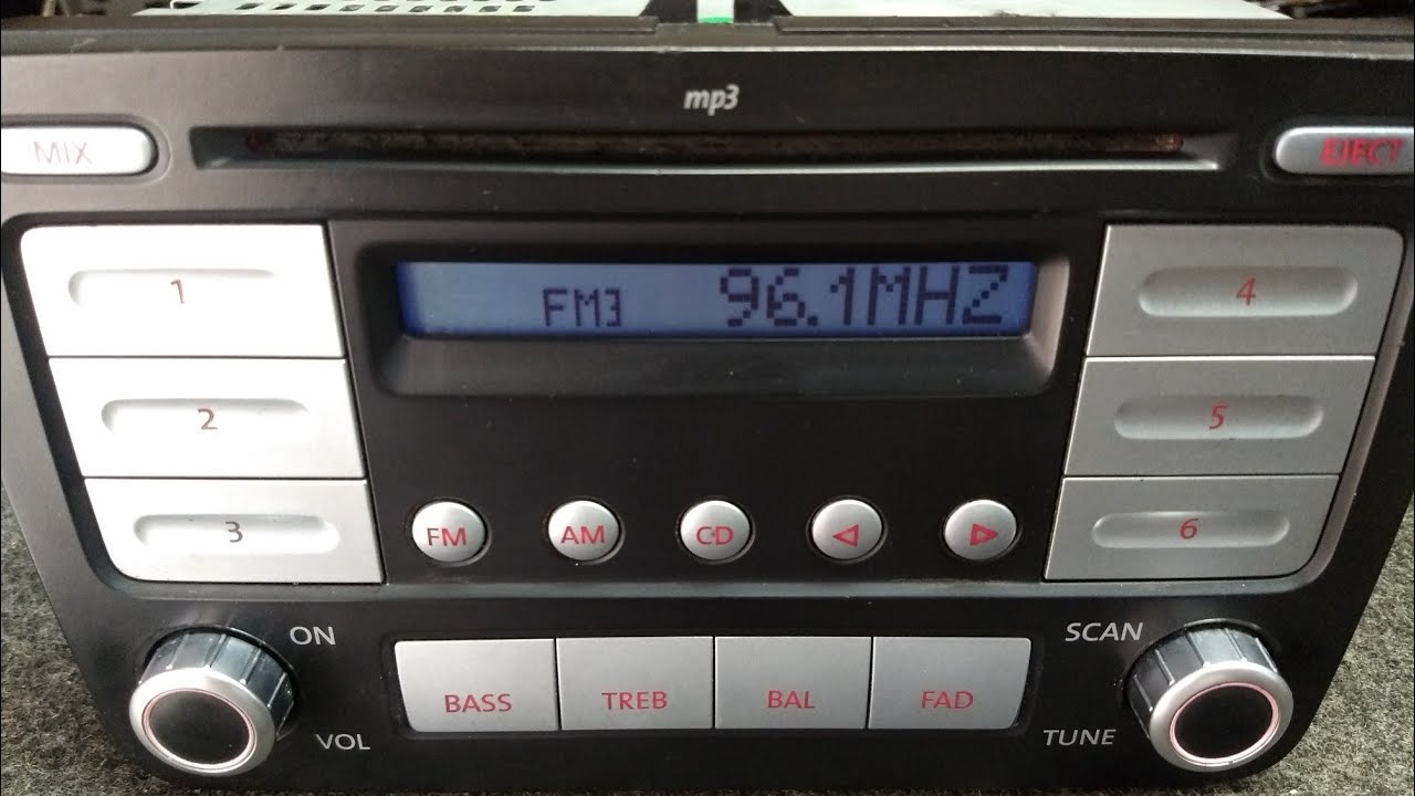 Estereo radio AM FM Cd MP3 VW Jetta golf Passat Vento Gol
