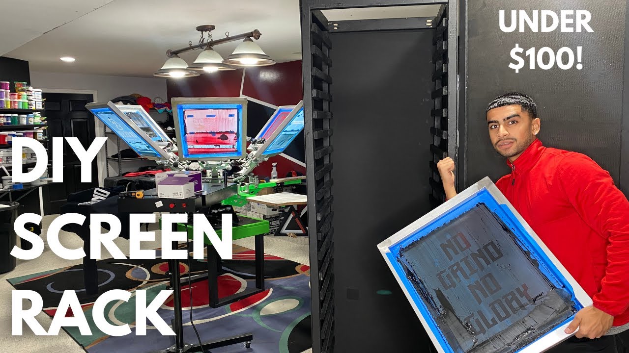 Building A DIY Screen Printing Screen Rack