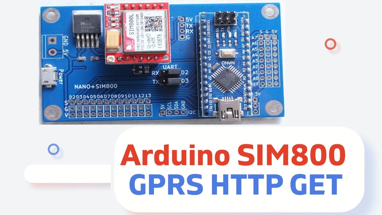 Arduino SIM800 GPRS HTTP GET интернет
