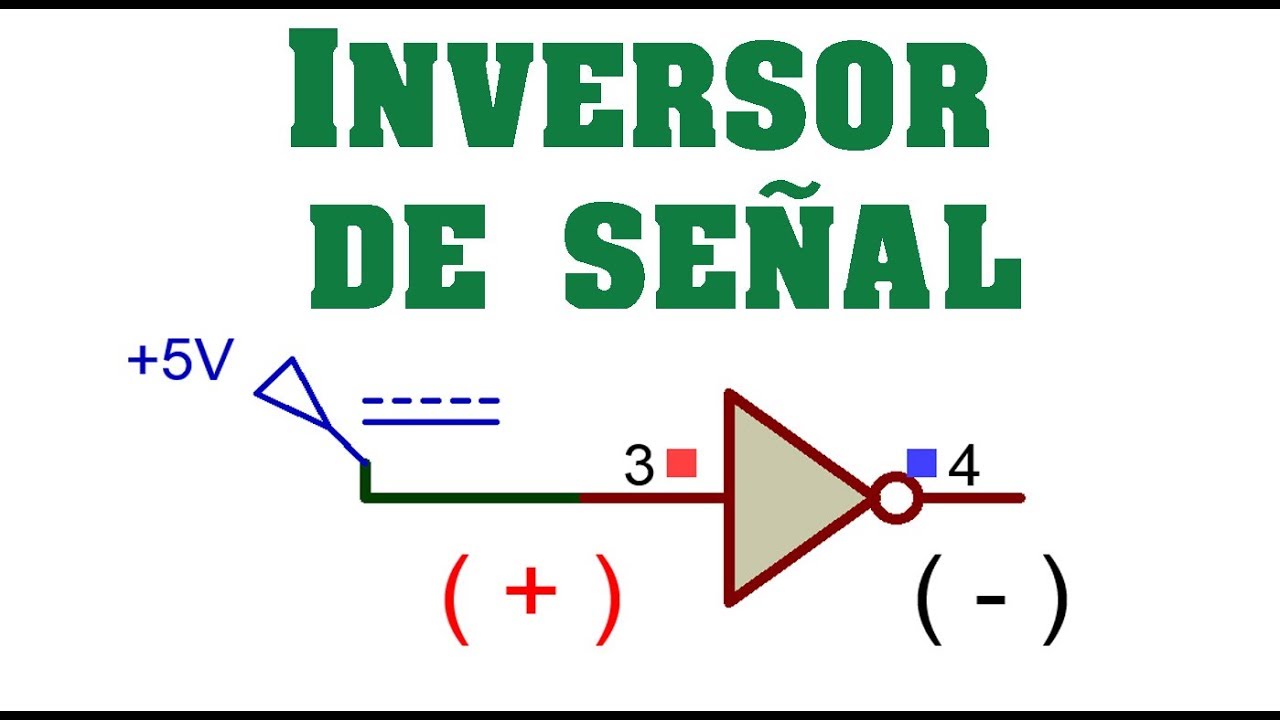 COMO INVERTIR UNA SE&Ntilde;AL, DE POSITIVO A NEGATIVO O VICEVERSA, UTILIZANDO TRANSISTORES