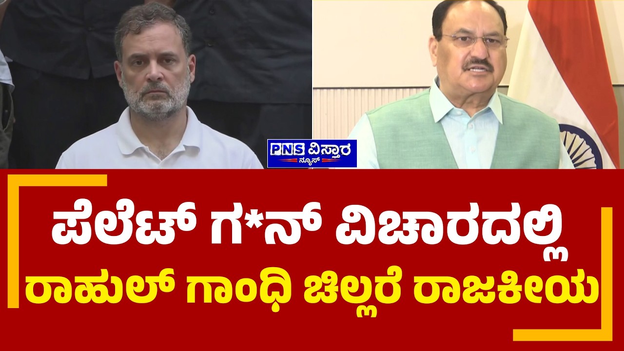 Pellet Politics Row; ಪೆಲೆಟ್ ಗ*ನ್ ವಿಚಾರದಲ್ಲಿ ರಾಹುಲ್ ಗಾಂಧಿ ಚಿಲ್ಲರೆ ರಾಜಕೀಯ | PNS Vistaara News