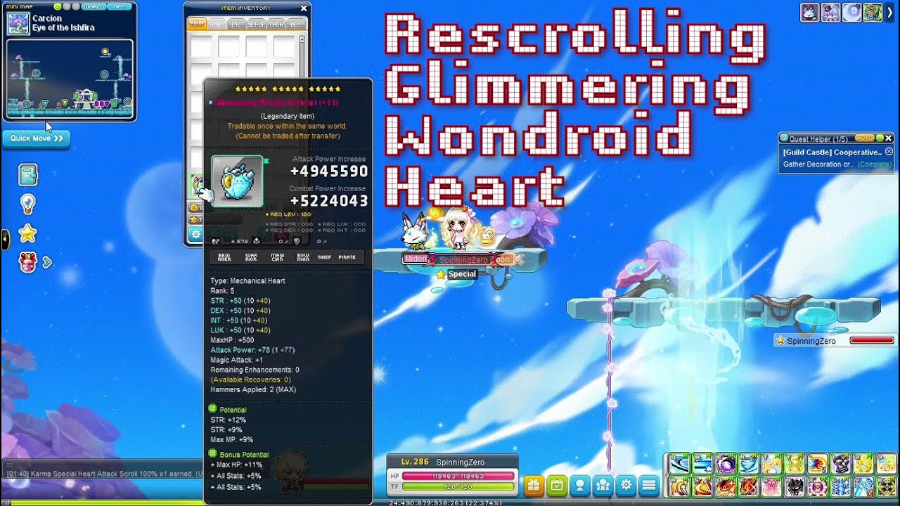 Making Glimmering Wondroid Heart Stronger