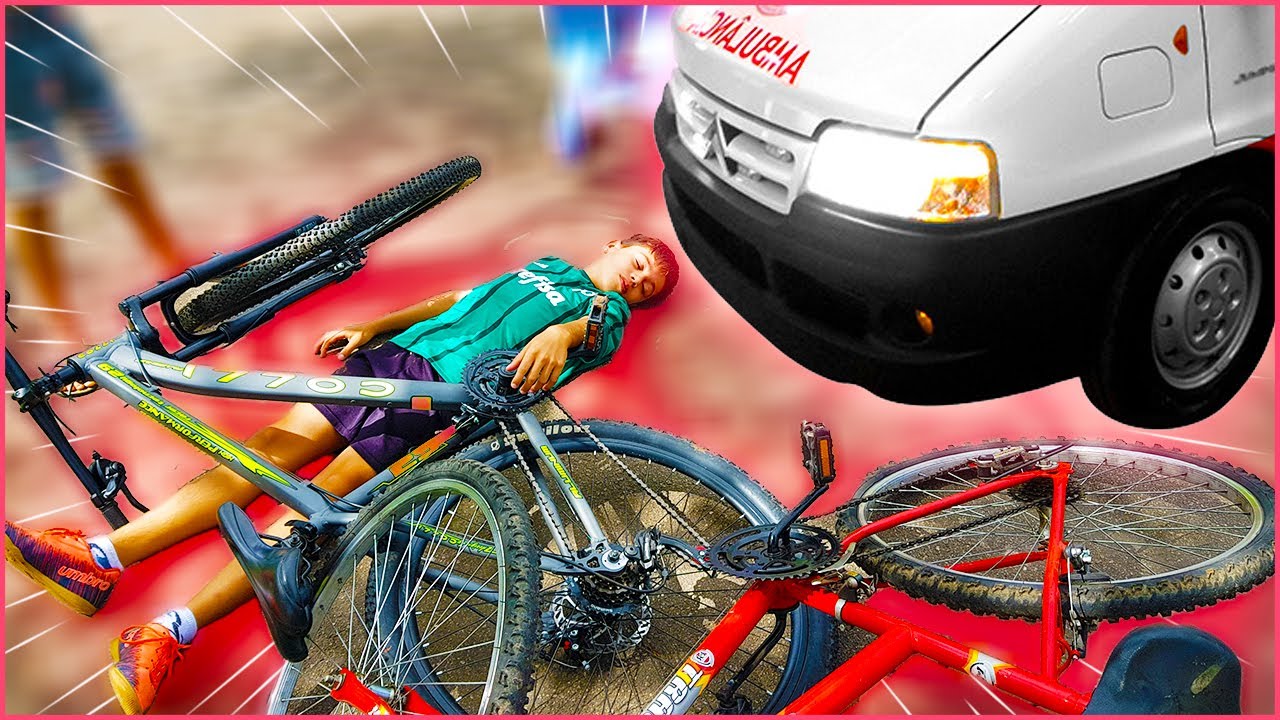 GIGANTE SOFREU ACIDENTE DE BICICLETA * Caiu feio *