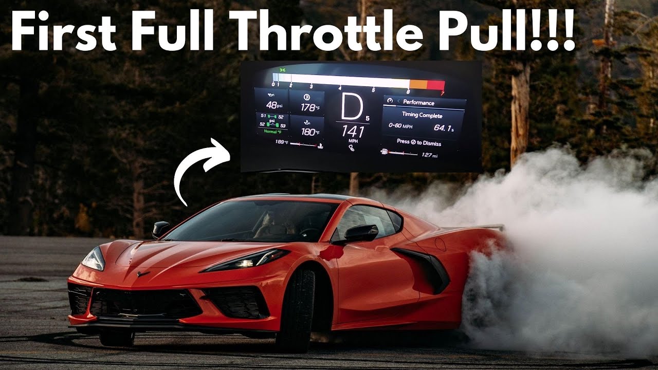 First Full Throttle Pull In My 2020 Corvette C8 *500 Mile Break In*