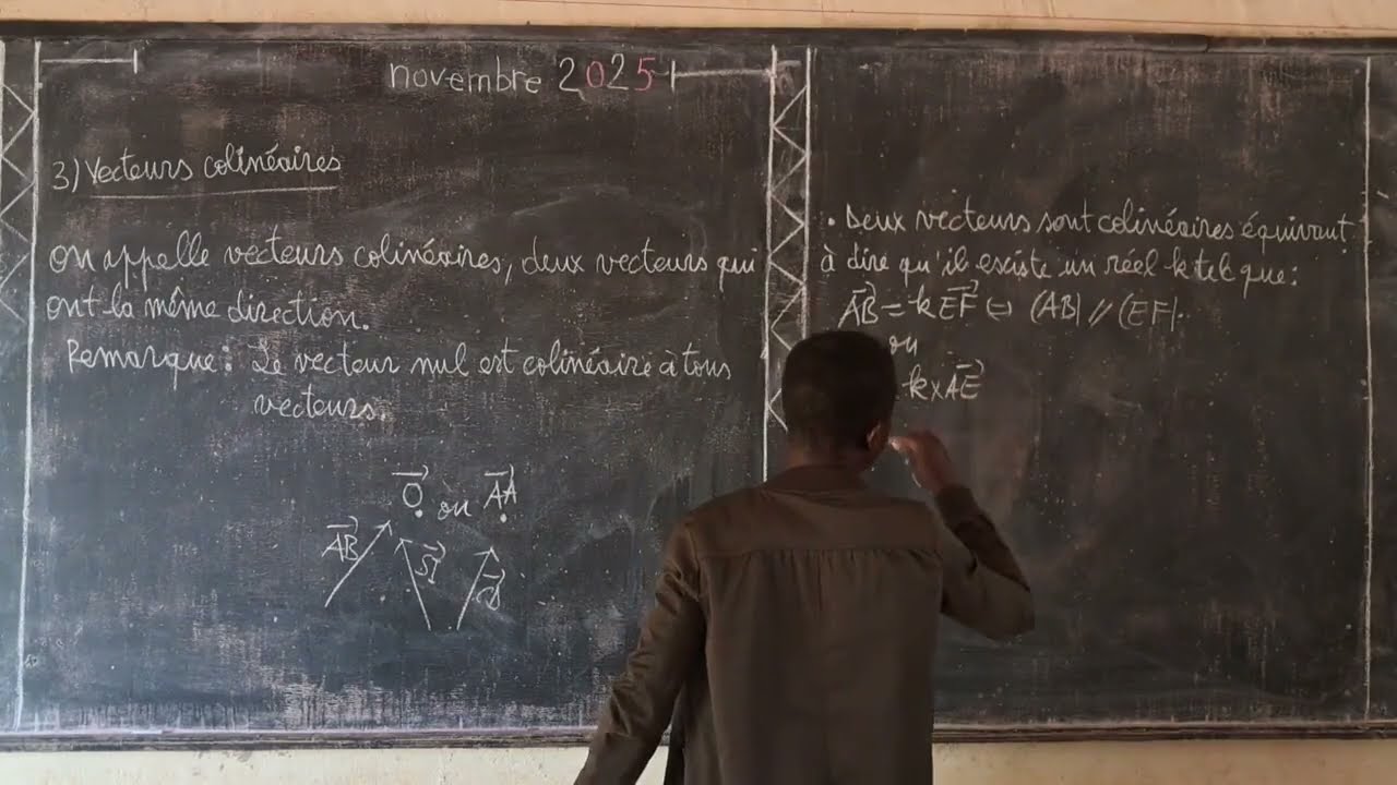 Vecteurs colinéaires 3eme-cours maths &V33