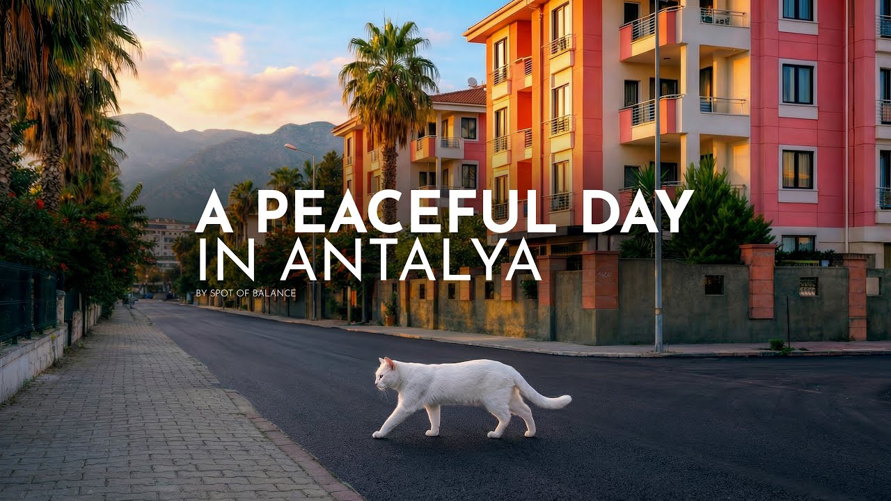 Sunny Streets of Antalya | A Calm City Walk | Xiaomi 12x Video Test