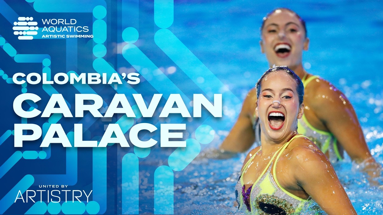 Colombia Duet shines in Artistic Swimming Olympic Qualifier 🇨🇴 Free Routine