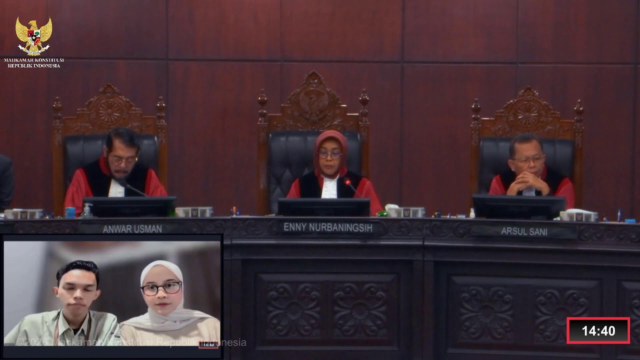 Sidang Perkara Nomor 57/PUU-XXIV/2026. Rabu, 25 Februari 2026.