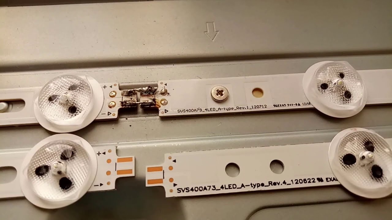 Ремонт телевизора Philips 40PFL3208H/12. Замена светодиодных лент подсветки.