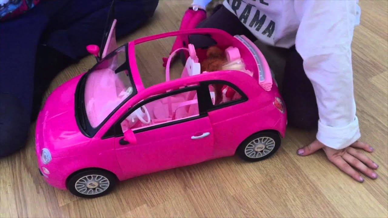 Coche Rosa Barbie Fiat 500