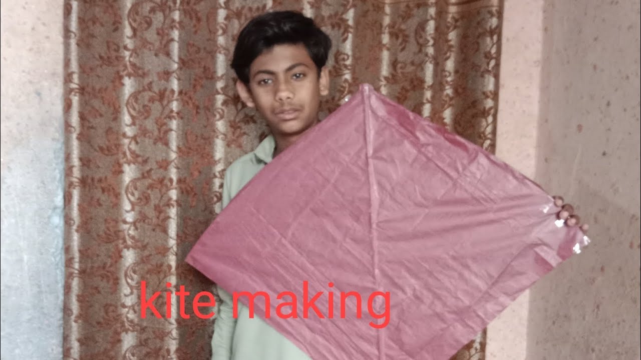 Kite making.homemade charakhri B'nai.