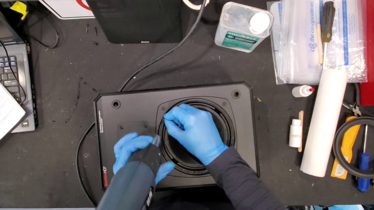 Speaker surround foam rubber replacement - Boston HD7 repair