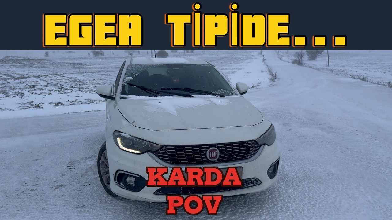 Tipide Fiat Egea ile Karlı Dağ Yolları | Gerçek POV Sürüş Deneyimi