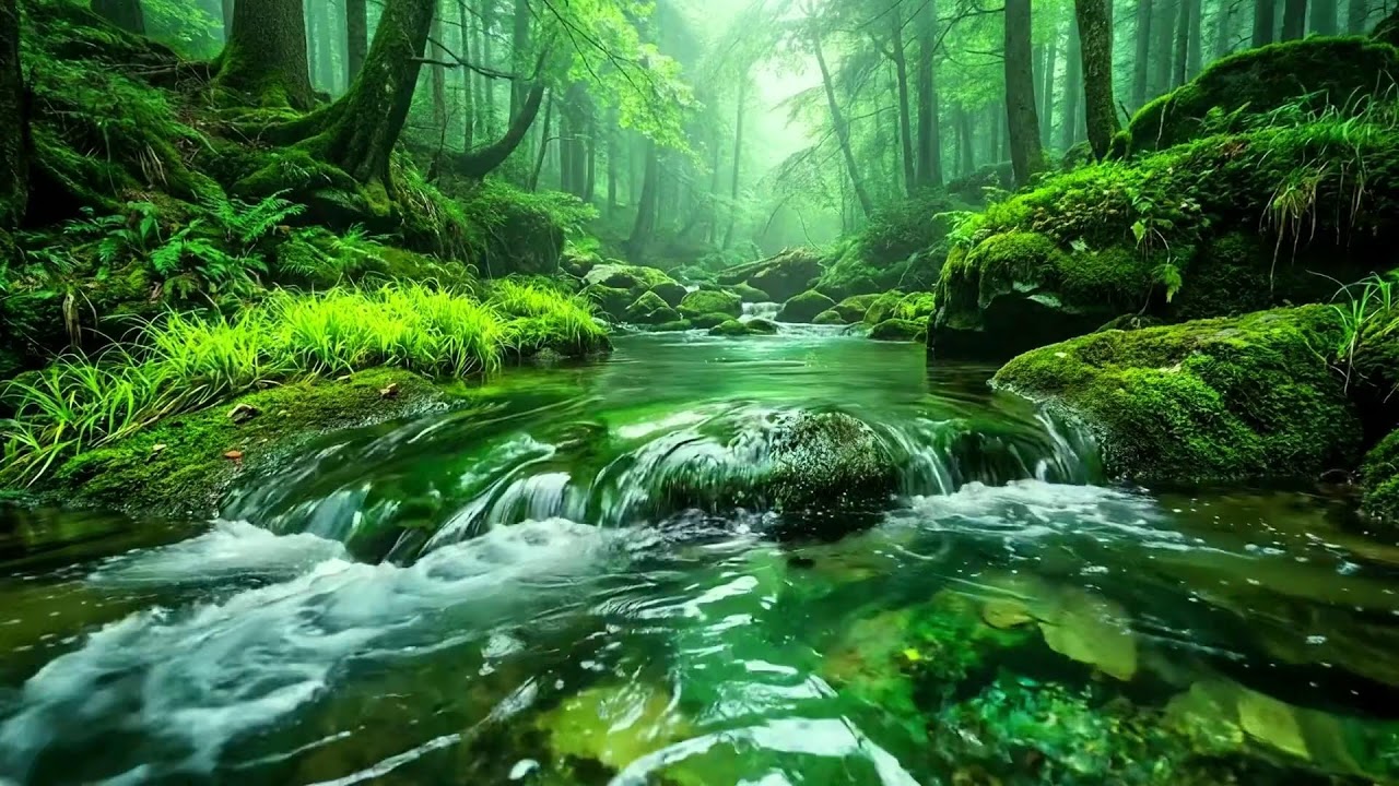 Healing Nature Ambience, Forest Streams and Gentle Bird Songs, Peaceful Natural Sounds for Calm