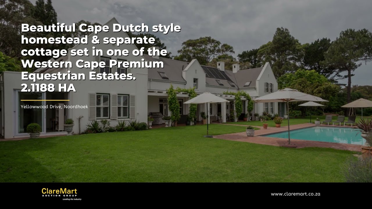 Beautiful Cape Dutch style homestead & separate cottage located at the foot of Chapmans Peak.