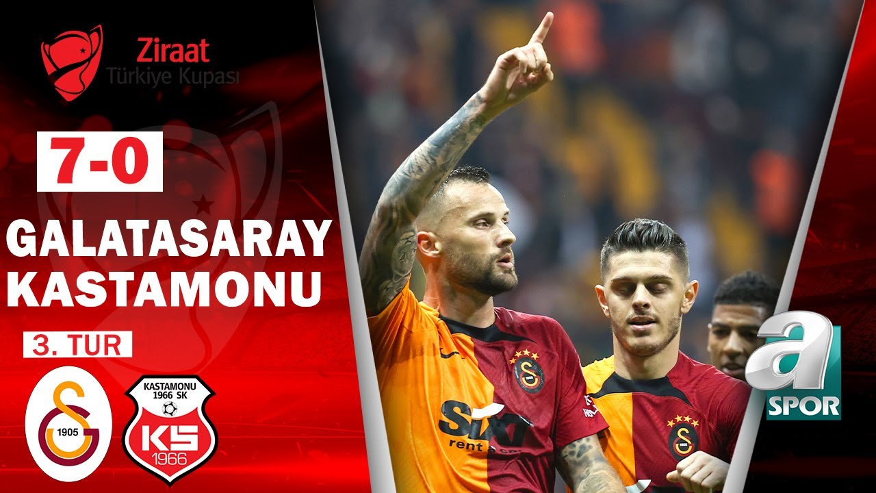 Galatasaray 7-0 Kastamonuspor MAÇ ÖZETİ (Ziraat Türkiye Kupası 3.Tur Maçı) / 19.10.2022