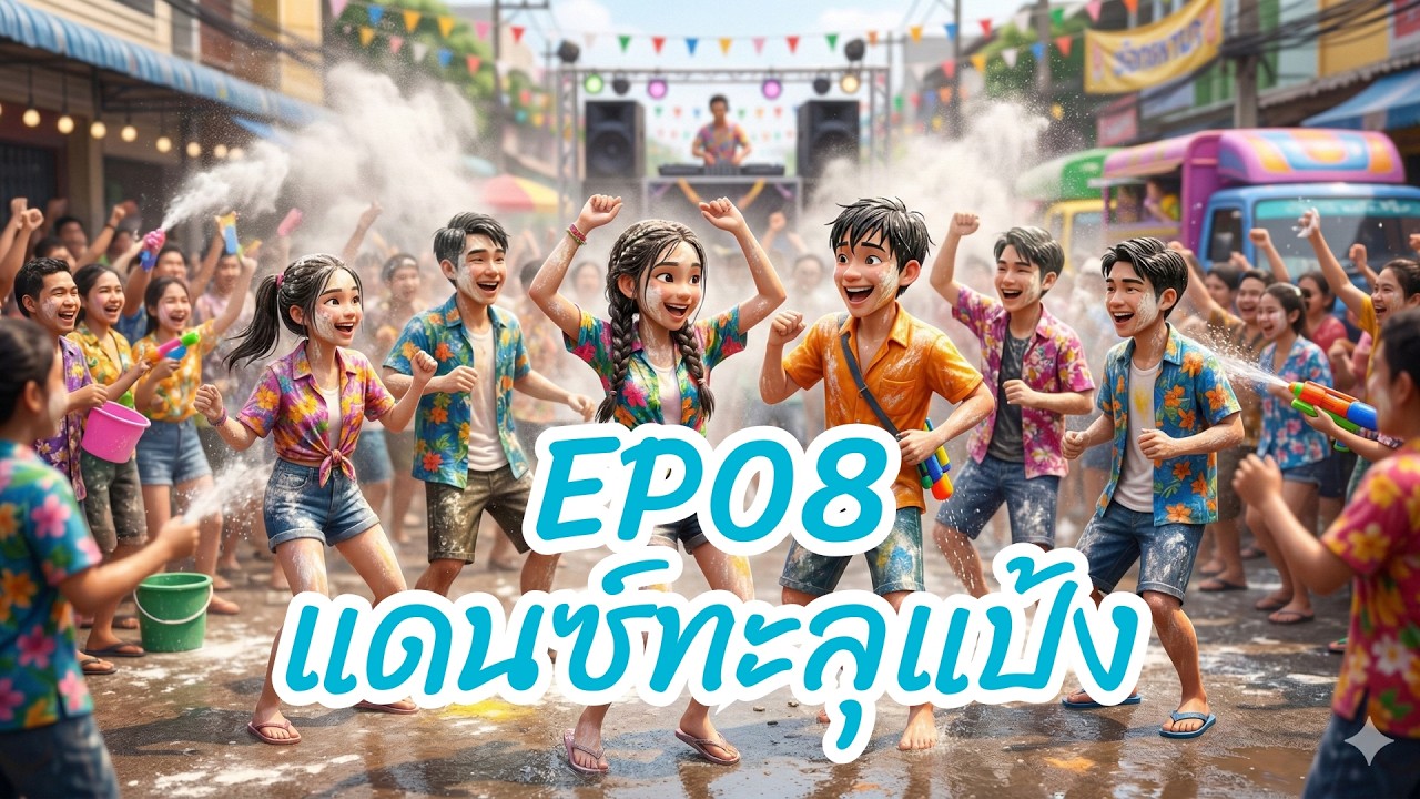 EP08 แดนซ์ทะลุแป้ง 🎉 แป้งเข้าตาก็ไม่หวั่น! 3 ช่าจังหวะโจ๊ะๆ พักเที่ยงนี้สาดความมันส์กันต่อ!