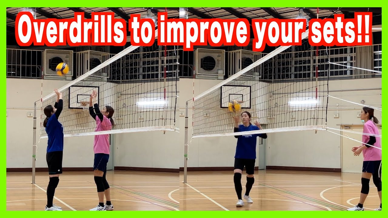 Over pass drills to improve your sets!!【volleyball】