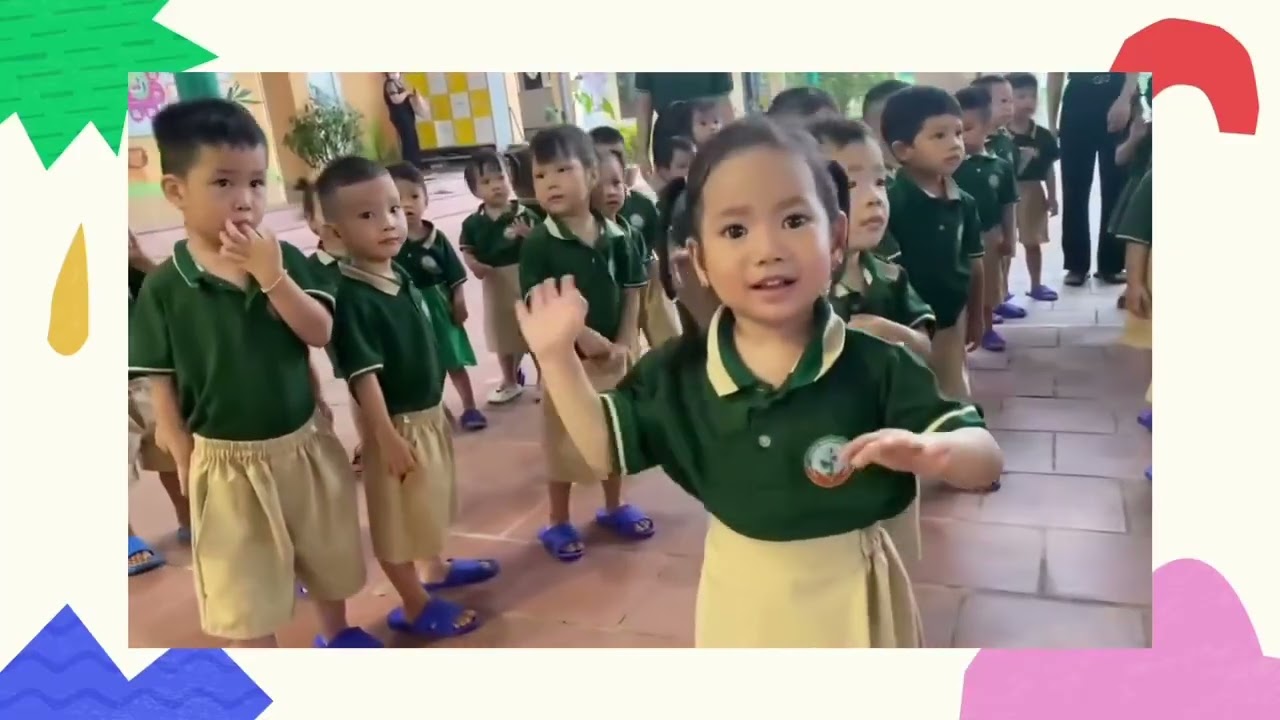Warm-up activities at Linh Son preschool