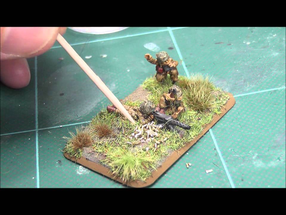 How to make spent HMG rounds for your Flames of War bases
