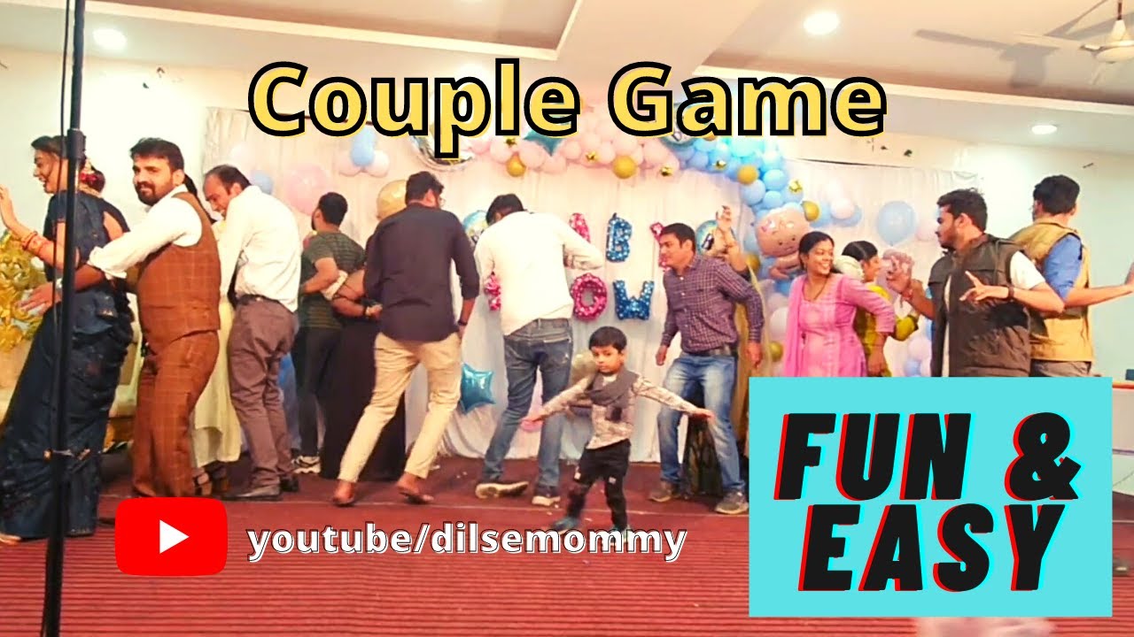Funny & Easy Couple game for party 🥳 || Sangeet, Baby shower, Birthday,Anniversary @DilSeMommy