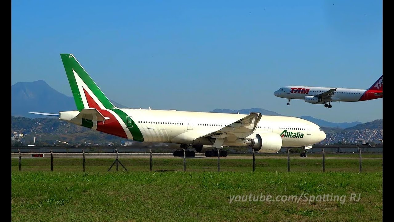 UM DIA NO GALEÃO - PARTE FINAL [777 ALITALIA + A340 TAP + 777 AIR FRANCE + 787 UNITED]