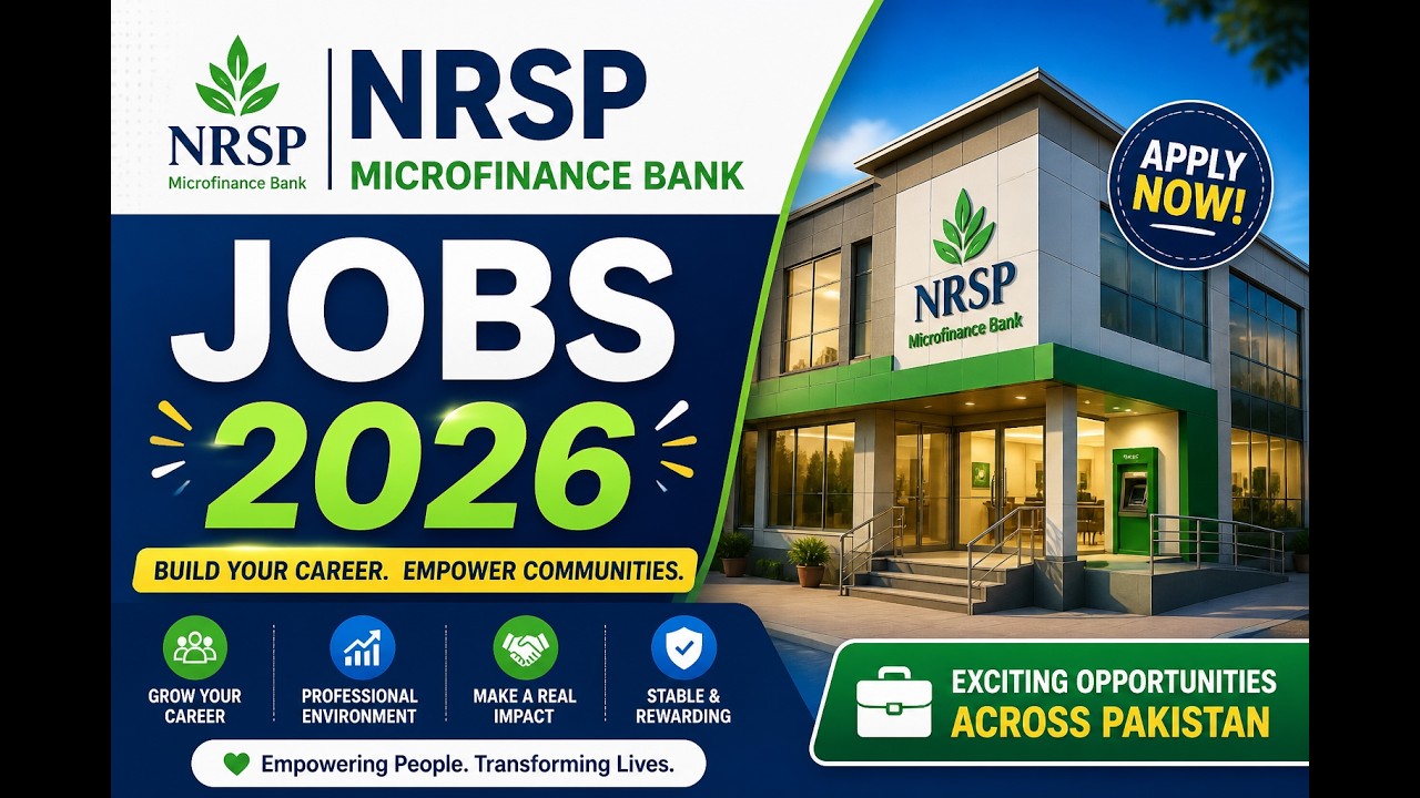 NRSP Microfinance Bank Jobs 2026 | Freshers & Experienced | Apply Online Now