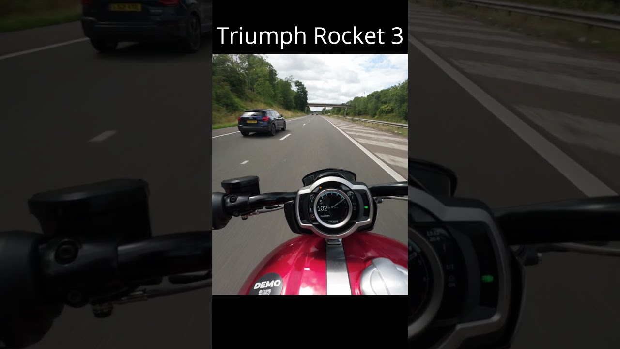Triumph Rocket 3..what a BEAST!! #speed #acceleration #power #beast #fear #respect #dji #triumph