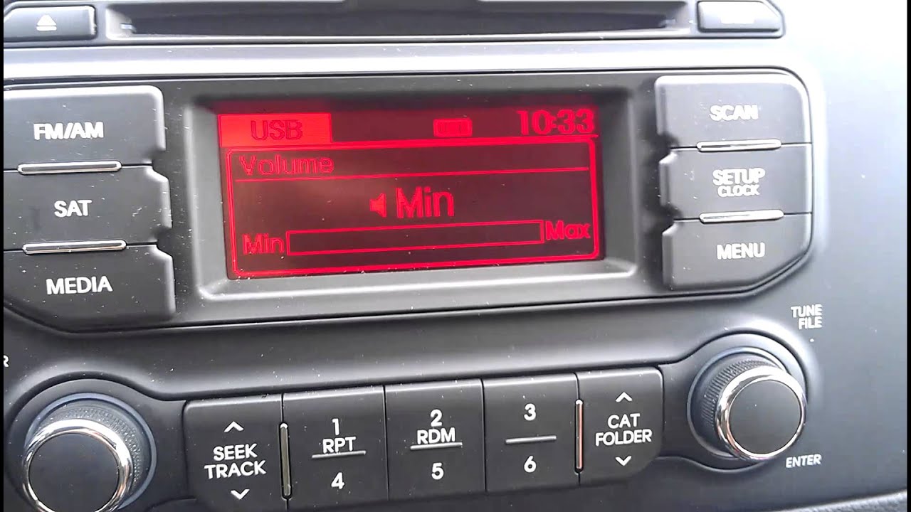 The stock stereo of the new 2013 Kia Rio (my review)