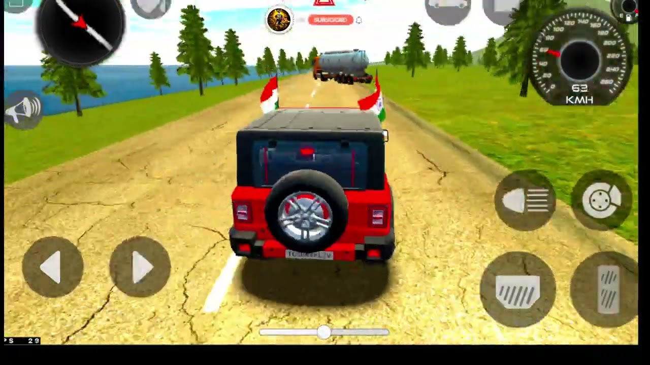 Modified Mahindra Thar😈Games:Indian Red Thar (Gadi Wala Games) Car Game Android Game  #2026#india