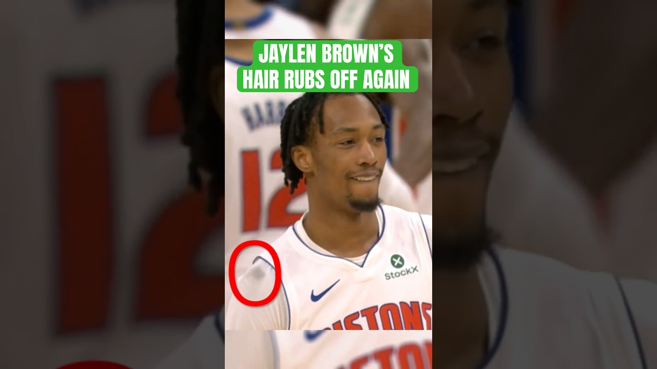 На этот раз волосы Джейлен Брауна трутся о Рона Холланда 😂 #шорты