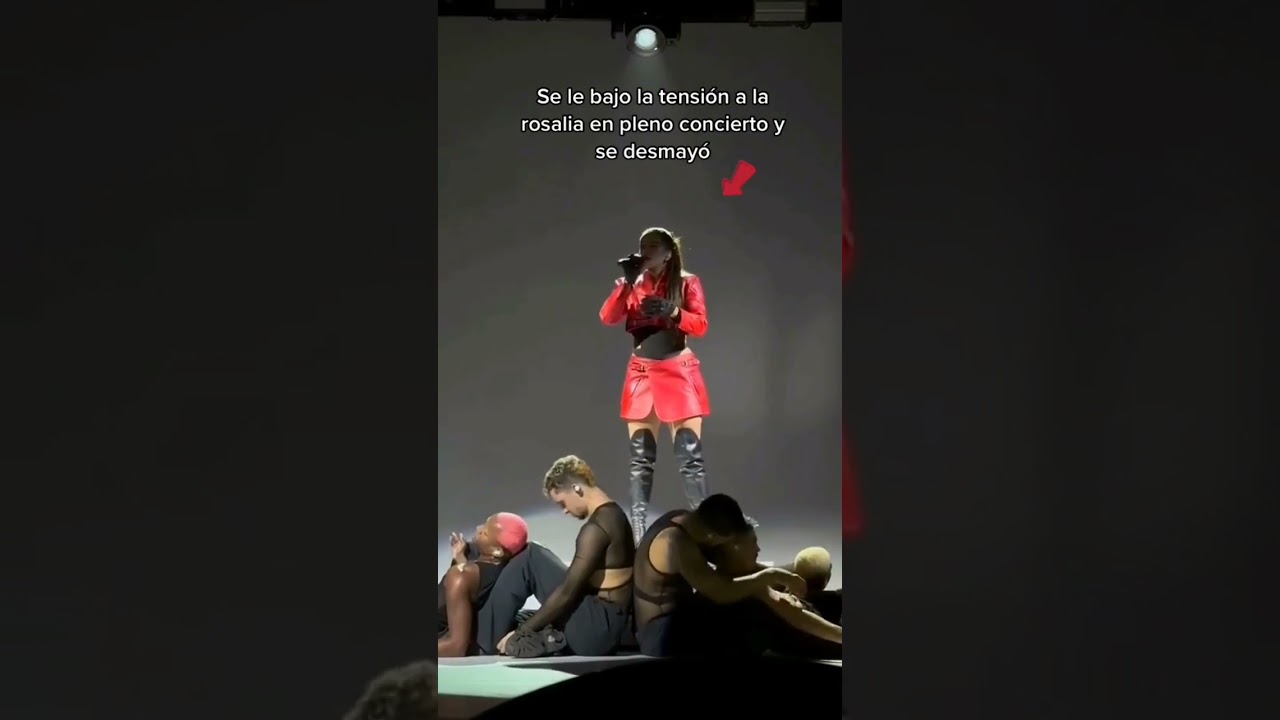 Se desmayo la rosalia en pleno concierto! 😱😱