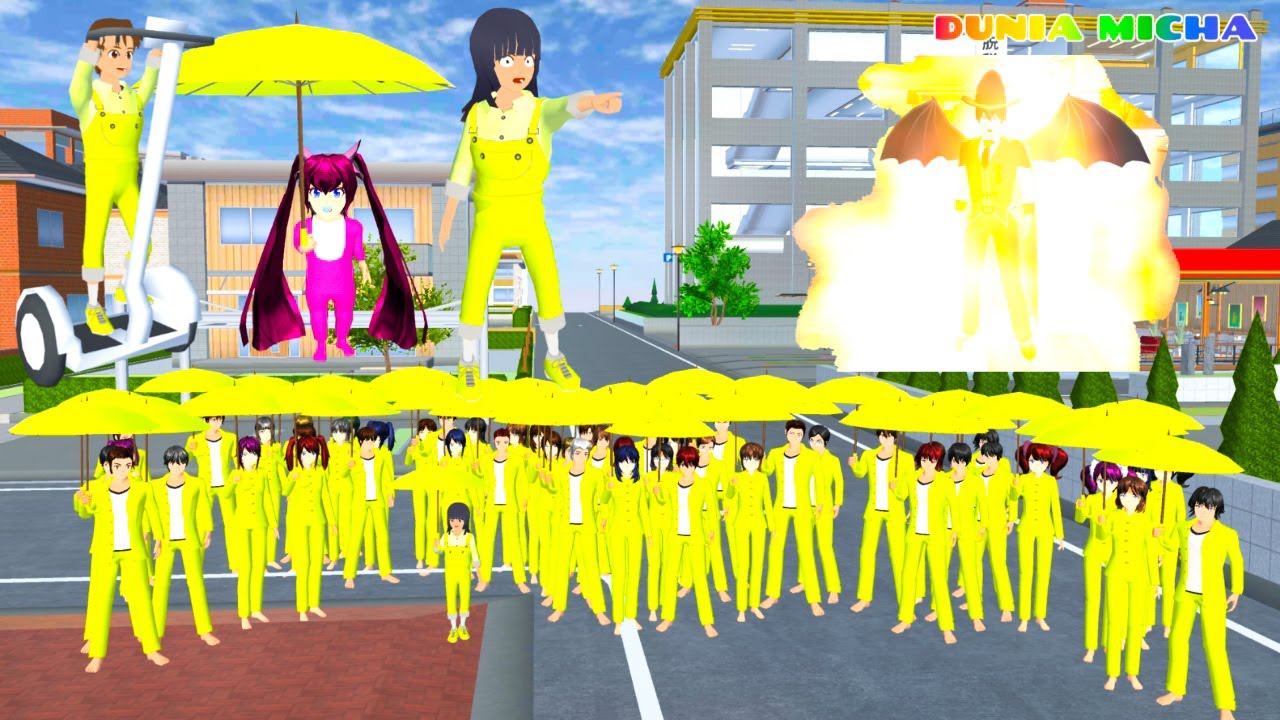 Yuta Mio Kumpul Barang Payung Warna Kuning ⛱️🌟 Vampire Mau Bayi Nana Kabur | Sakura School Simulator