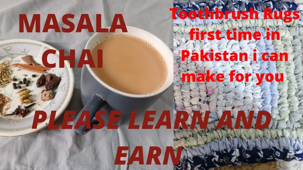 toothbrush rug & masala chai |Relaxing Masala Chai ☕ & Toothbrush Rug Making