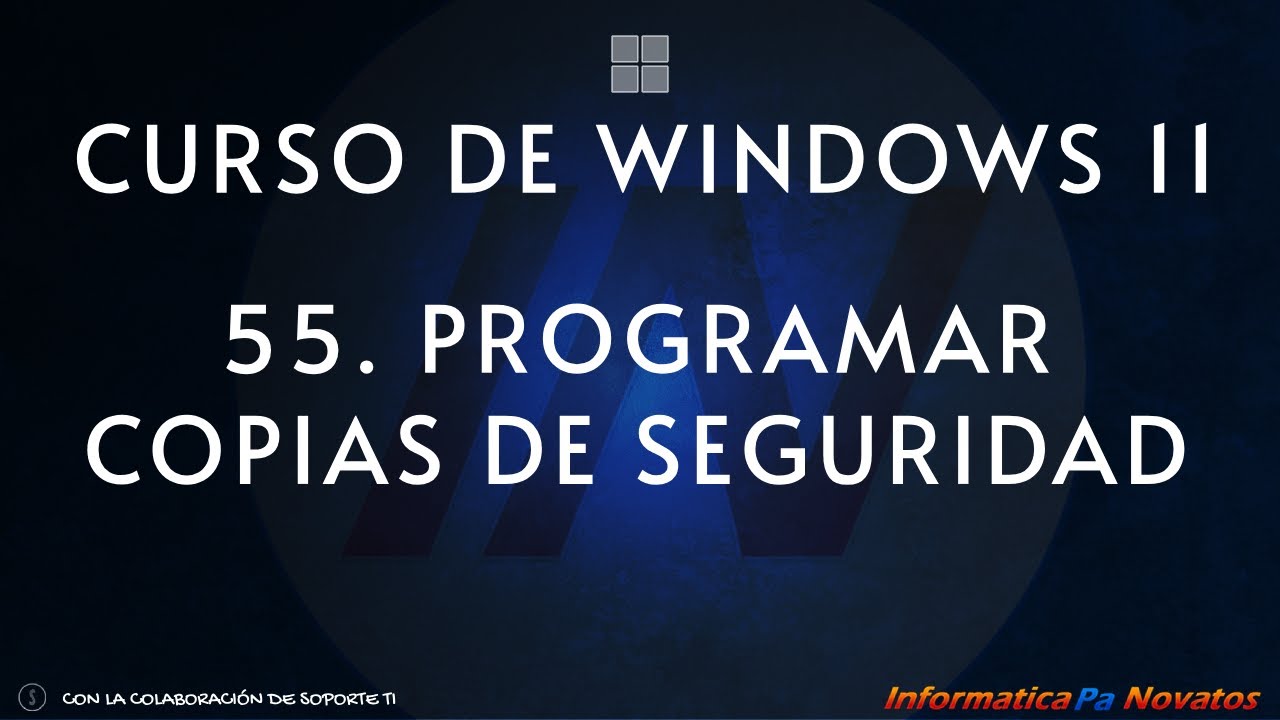 Curso de Windows 11 - 55. Programar copias de seguridad