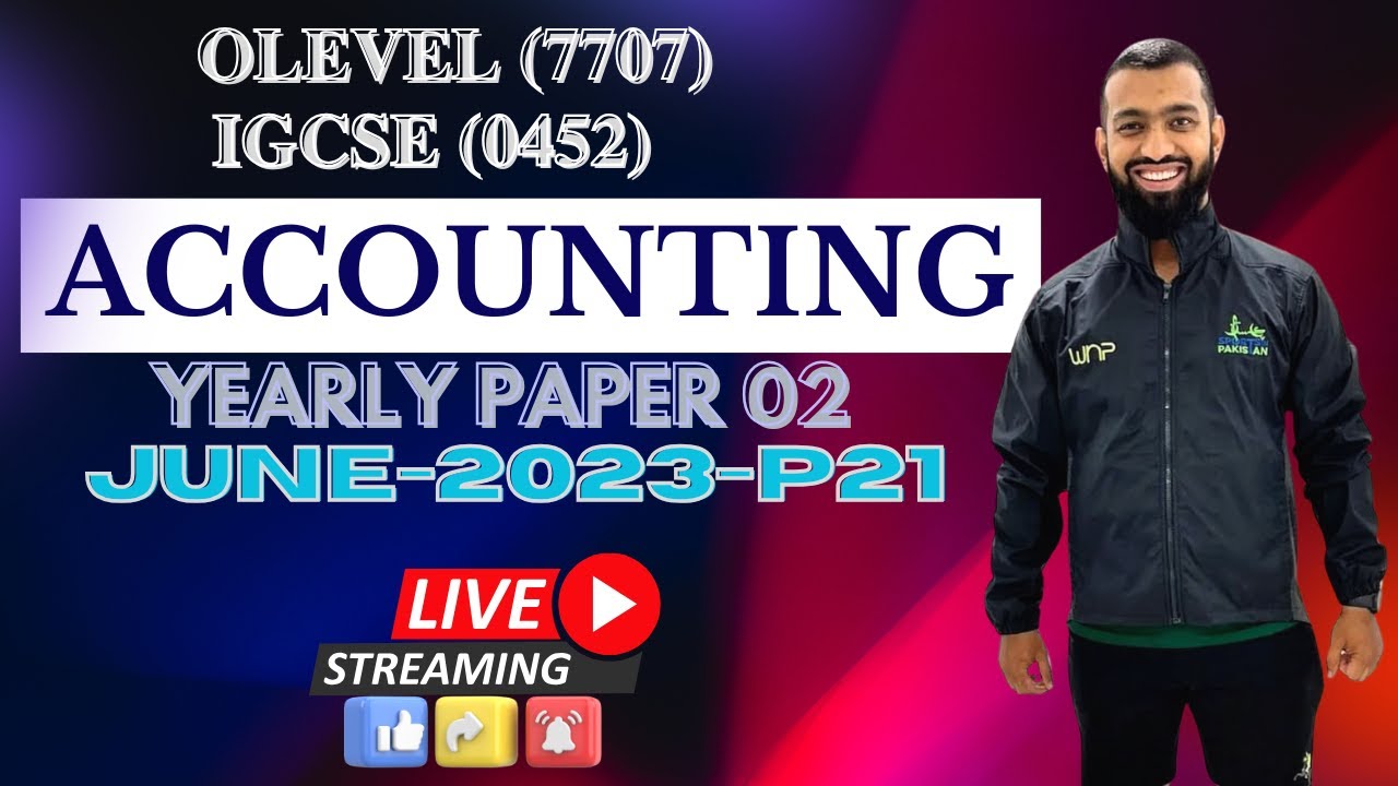 OLevel/IGCSE Accounting (June-2023-2024-7707-0452)