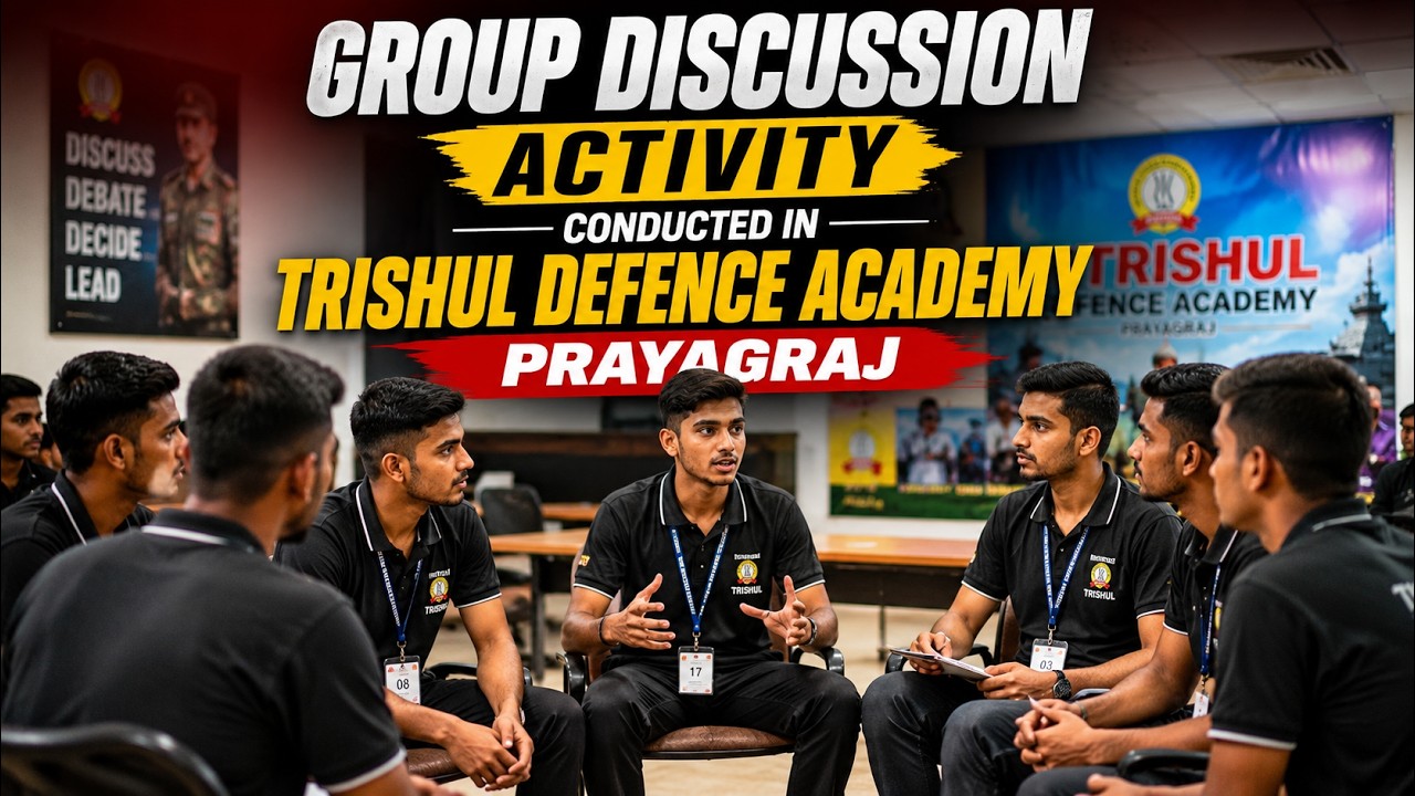 Inside SSB Group Discussion Practice at Trishul Defence Academy Prayagraj
