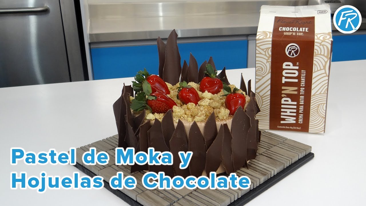 C&oacute;mo preparar un Pastel de Moka y Hojuelas de Chocolate | WHIP'N TOP Chocolate