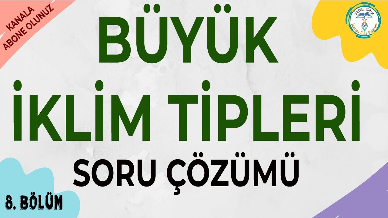 Büyük İklim Tipleri | 2022 TYT Coğrafya Soru Çözümü