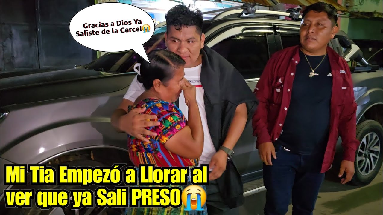 La TIA de EDY empezó a Llorar😭 Al ver que Ya Salió de la Carcel, no lo podía?😱💔😭