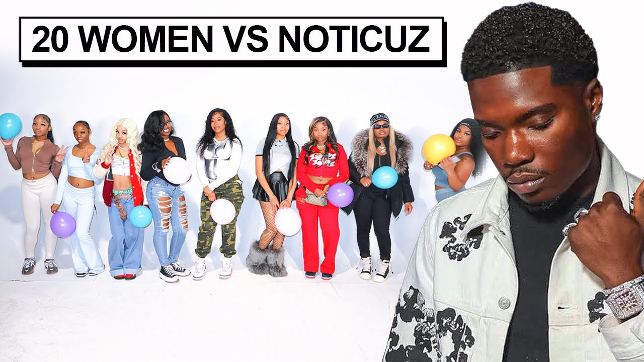20 WOMEN VS 1 YOUTUBER: @Noticuz